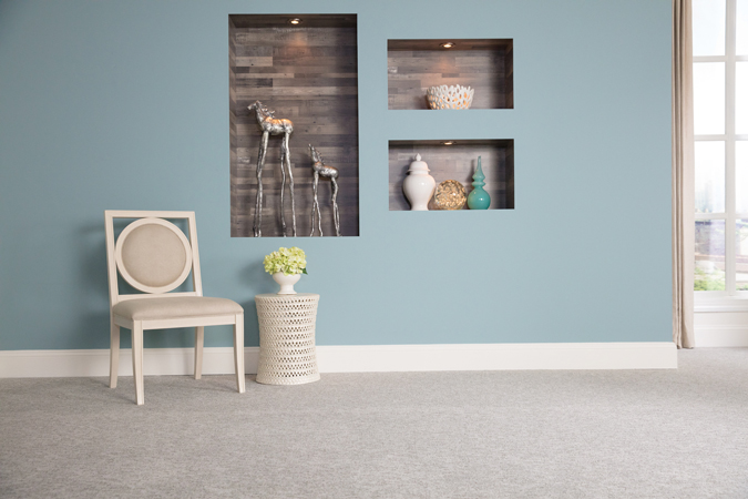 Inset with vertical and horizontal laminate installation Inset with vertical and horizontal laminate installation